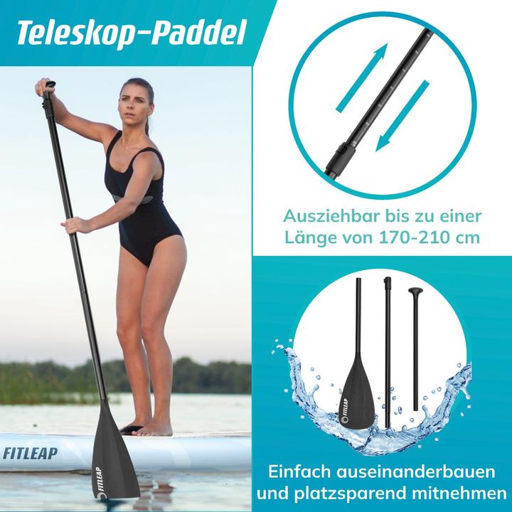 Produktbild Fitleap Premium Stand Up Paddle Board aufblasbar - SUP Board Set (10'5")