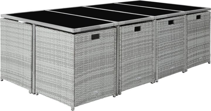 Immagine prodotto tectake Set da giardino in rattan Palma, 8+4+1, variante 2