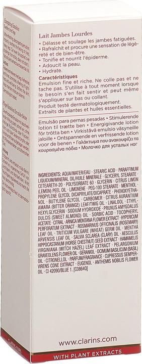 Image du produit Clarins Emulsion Lait Jambes Lourdes (Crème pour le corps, 125 ml)
