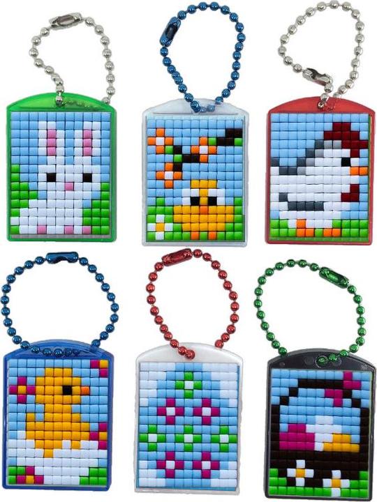 Produktbild Pixelhobby Schlüsselanhänger 6er Geschenk Set - Ostern