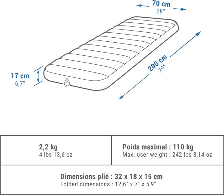 Produktbild Quechua AIR COMFORT 70