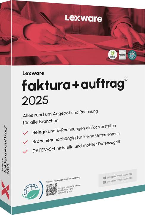Produktbild Lexware BOX/ faktura+auftrag 2025 (1 User, 12 Monate)