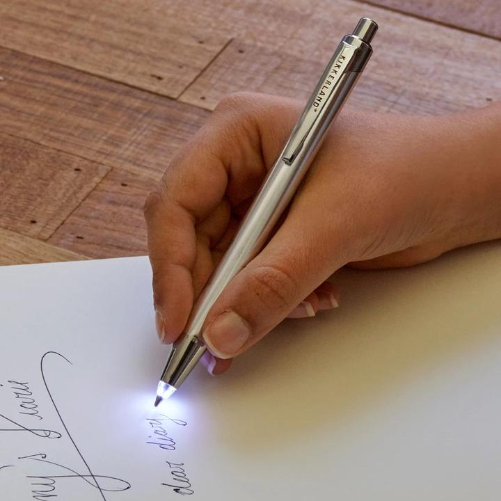Actual product image Kikkerland Light Up Pen (Silver)
