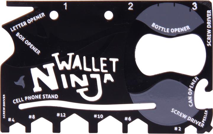 Actual product image Wallet Ninja 18in1 Multi-Tool (18 Functions)