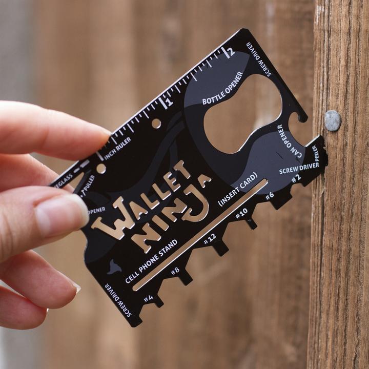 Actual product image Wallet Ninja 18in1 Multi-Tool (18 Functions)