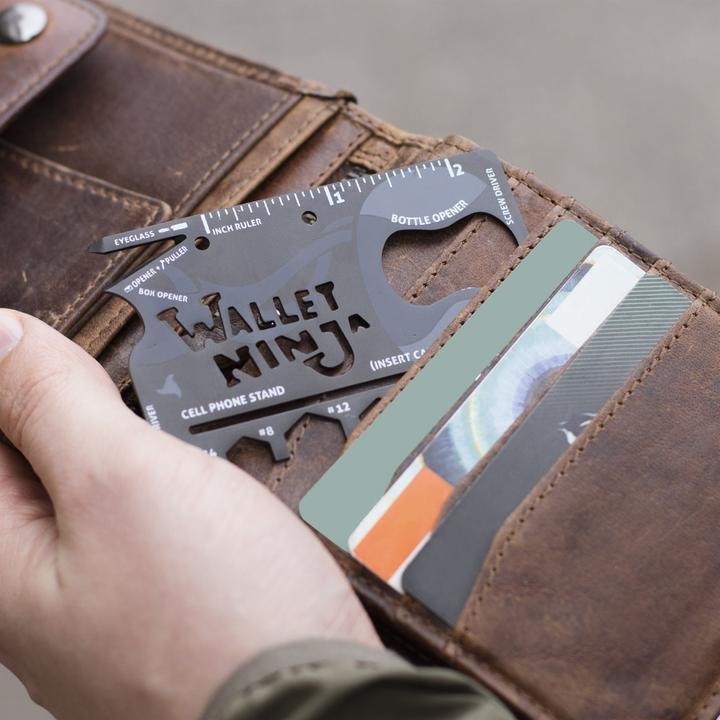 Actual product image Wallet Ninja 18in1 Multi-Tool (18 Functions)