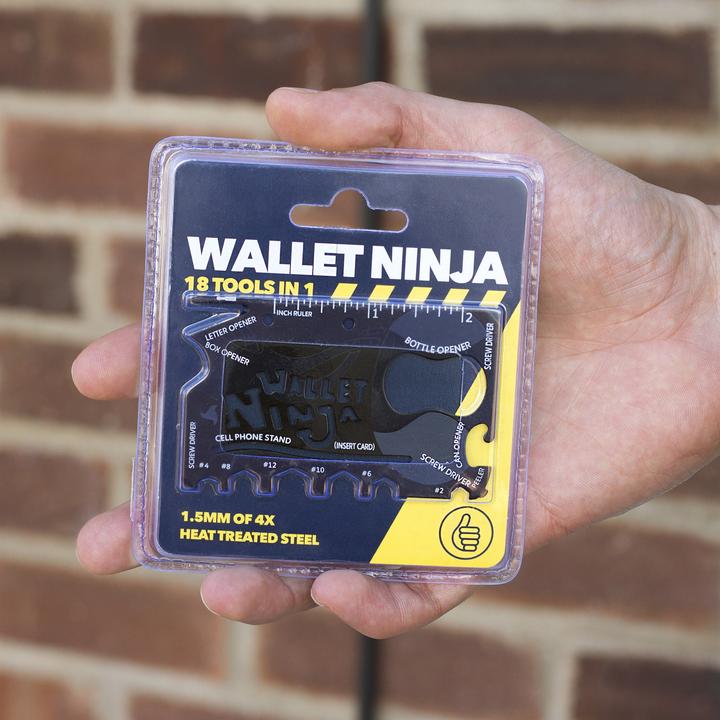 Actual product image Wallet Ninja 18in1 Multi-Tool (18 Functions)