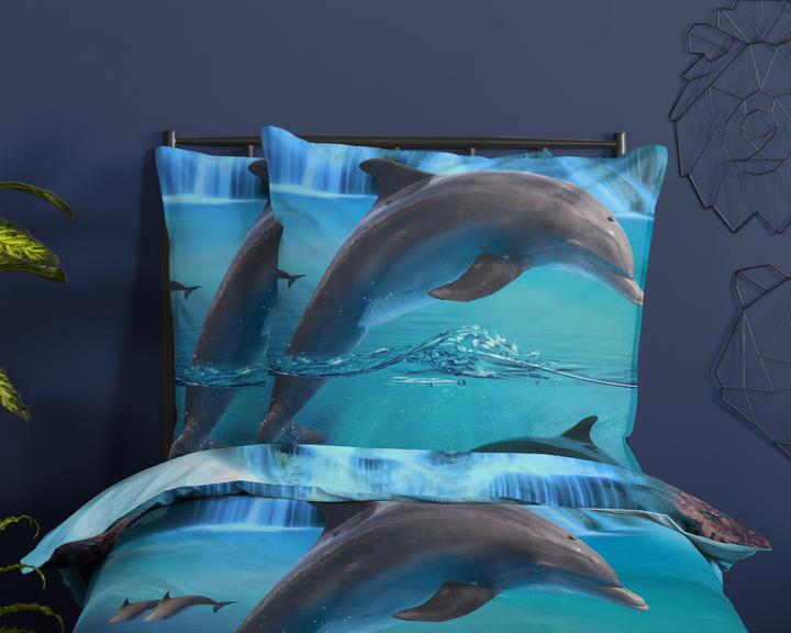 Produktbild Good Morning Delfin (Bettwäsche Set, 135 x 200 cm, 80 x 80 cm)