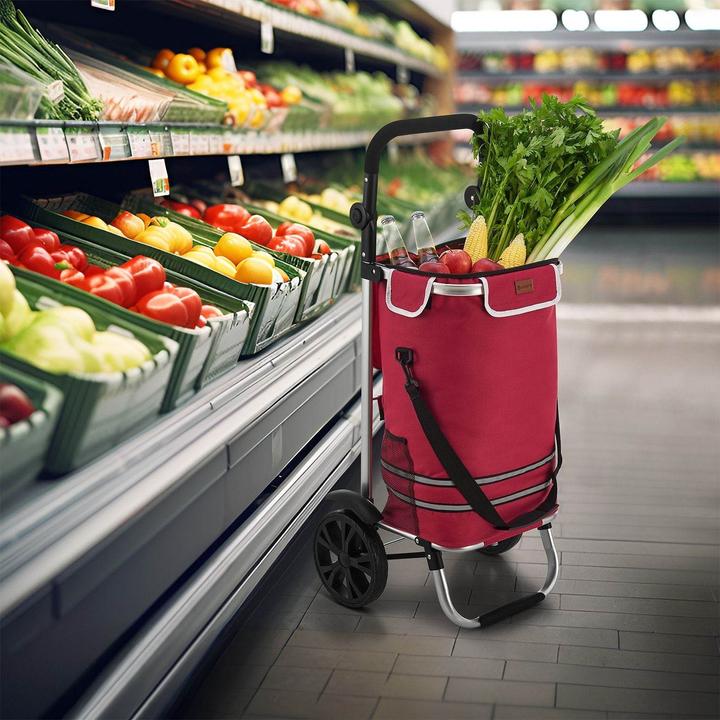 Image du produit Juskys Chariot à provisions 3en1