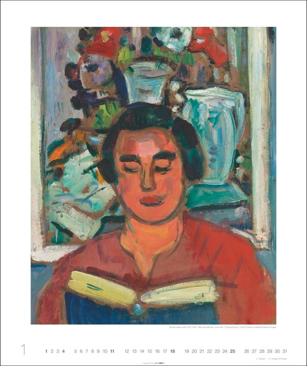 Actual product image Lesende Frauen Edition Kalender 2026 (46 x 55 cm, Hardcover, German)