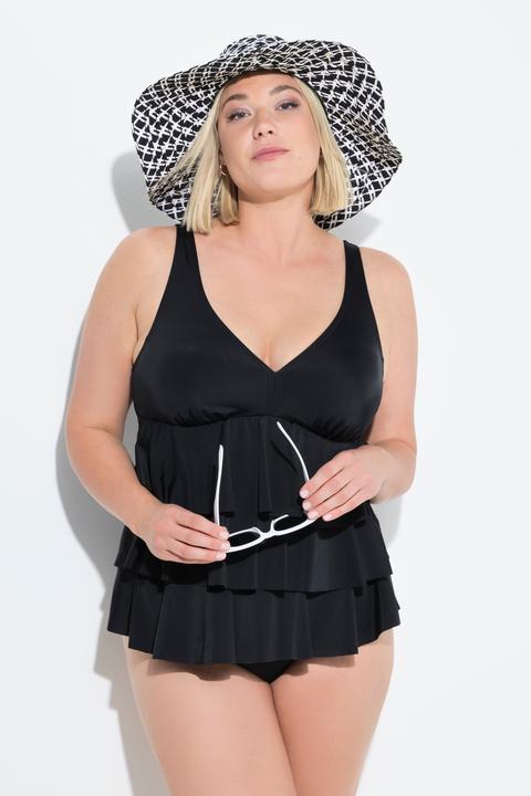Produktbild Ulla Popken Tankini, Volants, Softcups, recycelt (44)