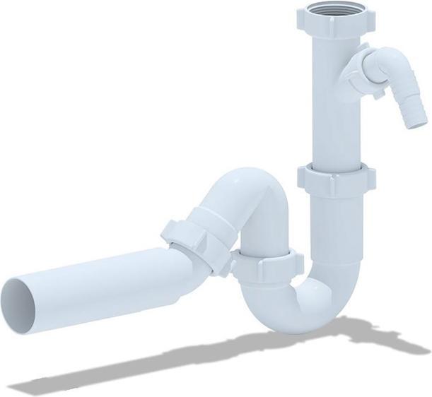 Ani Plast WASHBASIN SIPHON 11/2X40 WITH BRANCH D50 (Washing machine siphon)