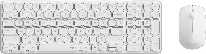Image du produit Rapoo 9310M Kit de bureau multi-mode blanc (DE, Sans fil)