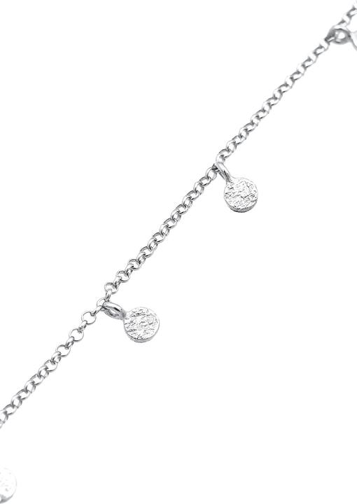 Immagine prodotto Elli Bracciale Piastra Moneta Rotonda Struttura Opaca Argento 925 (16 cm, Argento 925)