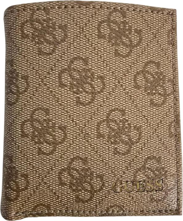 Actual product image Guess Vezzola, Textile Wallet, Small Billfold, SMVEZZPOL22, Brown, For Men