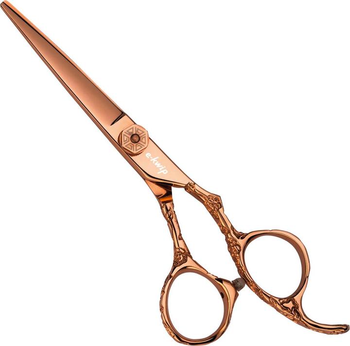 Image du produit E-kwip Ciseaux à cheveux Flower or rose (13.97 cm)
