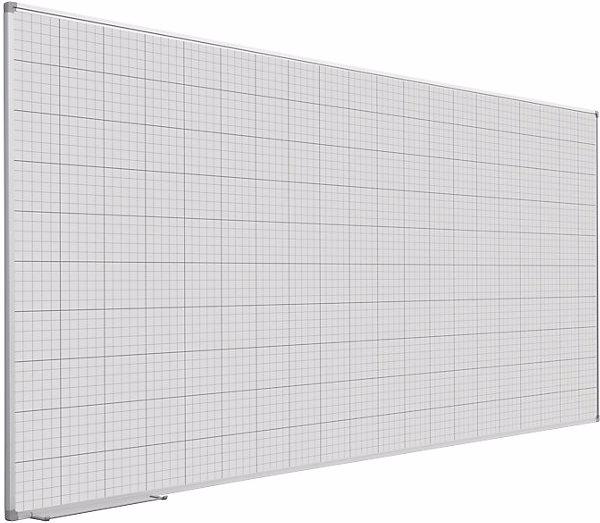 Produktbild eurokraft basic Rastertafel, weiss lackiert, BxH 2000x1000 mm, Raster 20x20 / 100x100 mm (2000 x 1000 mm)