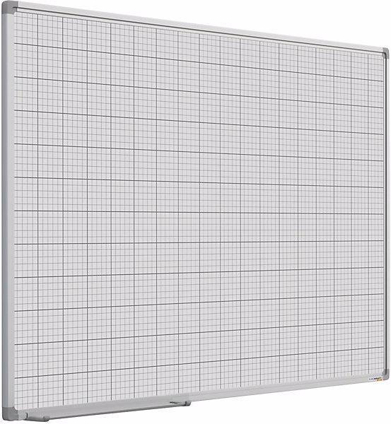 Produktbild eurokraft basic Rastertafel, weiss lackiert, BxH 900x600 mm, Raster 10x10 / 50x50 mm (900 x 600 mm)