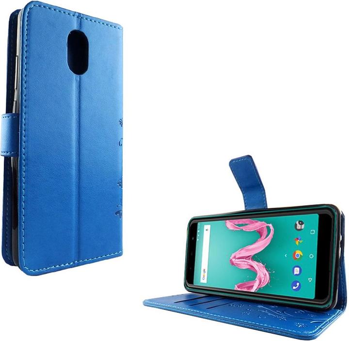 Produktbild König Design Hülle Handy Schutz für Wiko Lenny 5 Case Cover Tasche Wallet Etui Handyhülle Neu (Wiko Lenny 5)