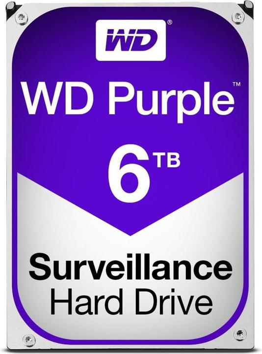 Actual product image WD Purple 6TB 24x7 Purple, 3.5", 6000 GB, 5400 RPM (6 TB, 3.5", CMR)