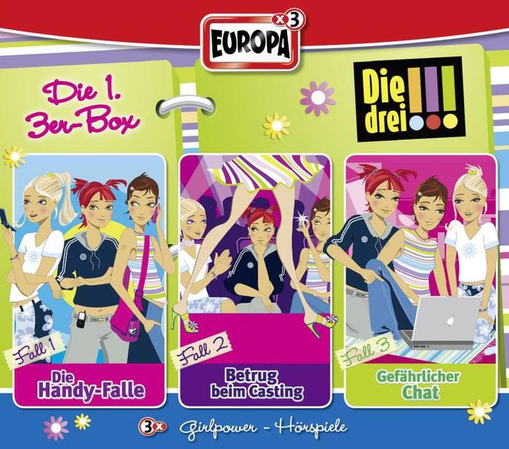 Produktbild Die drei!!! - Box 1. Box.1, 3 Audio-CDs (Majavon, Vogel, Deutsch)