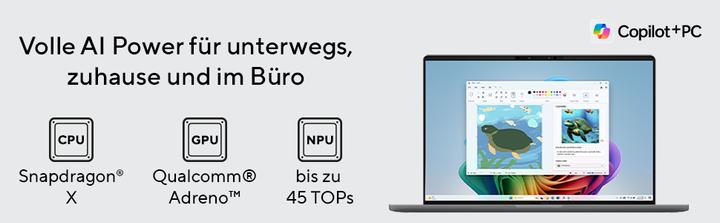 Actual product image ASUS Zenbook A14 (14", Snapdragon X X1-26-100, 32 GB, 1000 GB, DE)