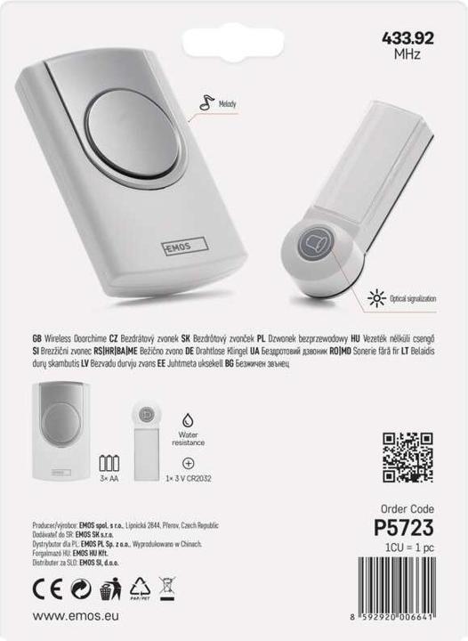 Actual product image Emos Doorbell (Funk)