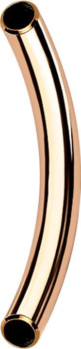 Produktbild Star Piercing Micro Threadless Bananen-Stab rosegold (ohne Messing, Titan G23)