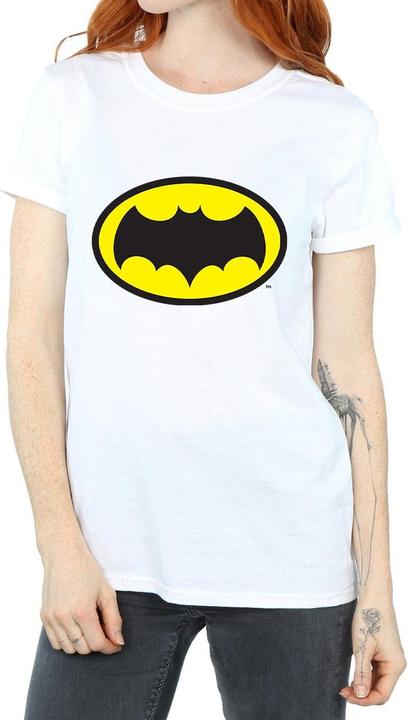 Immagine prodotto Maglietta Boyfriend in cotone con logo della serie TV di Batman donna/donna (XXL)