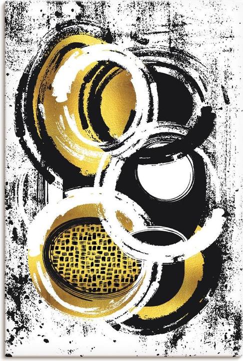 Produktbild Artland Abstrakte Malerei Nr. 2 gold U1ZX (80 x 120 cm)