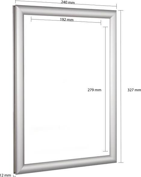 Produktbild Update Displays Klapprahmen Easy-Fix silber 24,0 x 32,7 cm (A4)