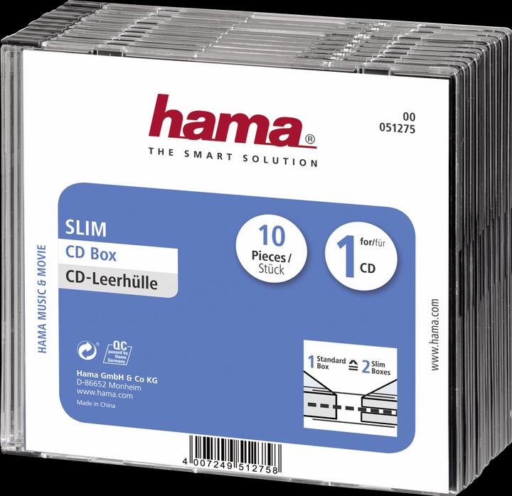 Immagine prodotto Hama 1x10 CD Sleeve Slim-Line