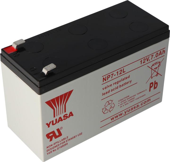 Image du produit Yuasa Akku NP7-12L, mit 6,3mm Kontakten (12 V, 7 Ah)