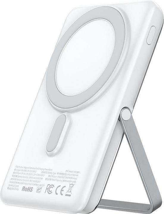 Actual product image Mcdodo GoPower Digital Magnetic PD 20W Powerbank 10000mAh - White (10000 mAh, 20 W, 37 Wh)