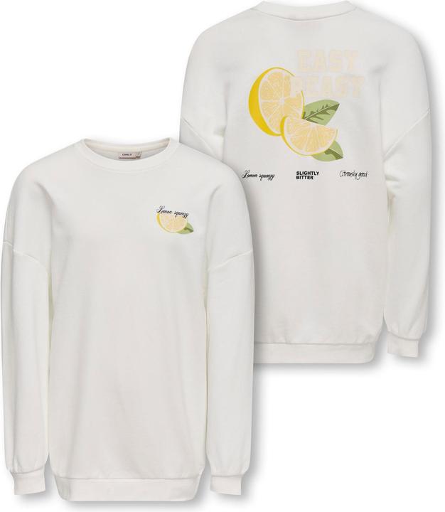 Actual product image Only Locker geschnitten Rundhals Junior Tief angesetzte Schulter Sweatshirt Sweatshirt (110, 116)