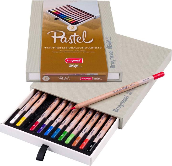 Produktbild Bruynzeel Pastellkreide-Buntstift design Pastel, 12er Box (Mehrfarbig, 12 x)