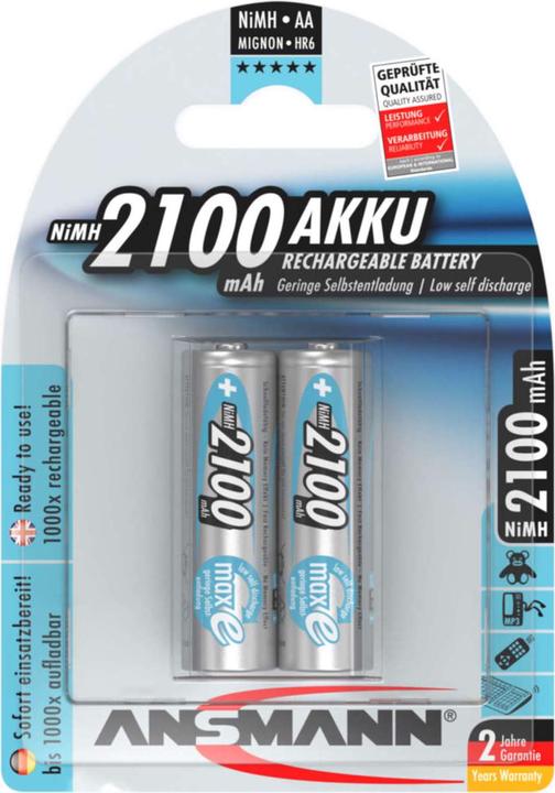 Image du produit Ansmann Maxe (1 pcs, AA, 2100 mAh)