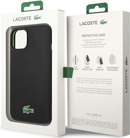 Image du produit Lacoste LCHMP14SSLOK iPhone 14 / 15 / 13 6.1" black hardcase with Silicone and MagSafe (Apple iPhone 14, Apple iPhone 15, Apple iPhone 13)