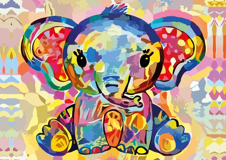 Actual product image Yazz Puzzle 1000 pieces Baby Elephant (1000 pieces)