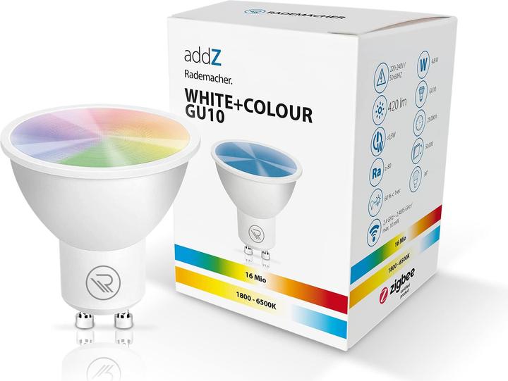Immagine prodotto Rademacher addZ bianco + colore GU10 LED (GU10, 4.80 W, 420 lm, 1 x, F)