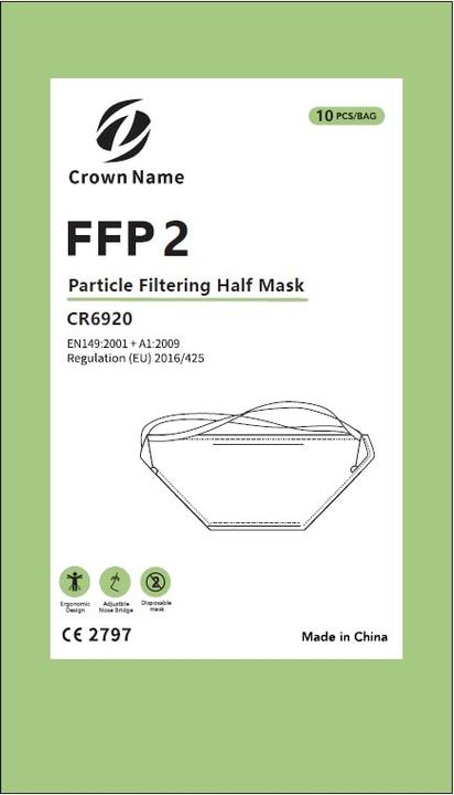 Produktbild Crown Name Atemschutzmaske (FFP2, 10 x)