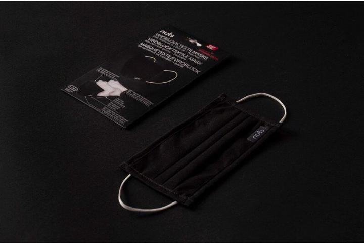 Actual product image Nuts HEIQ Viroblock Textile Mask Black (1 x)