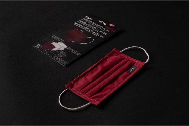 Actual product image Nuts HEIQ Viroblock Textile Mask Red (1 x)