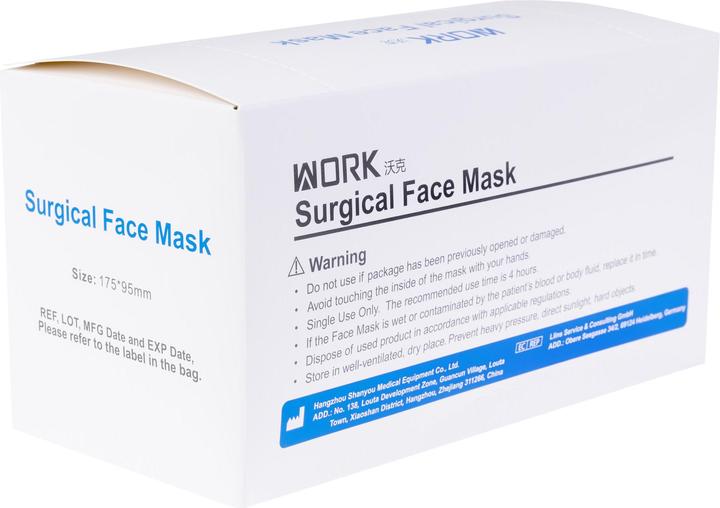 Actual product image Work Hygiene mask type IIR, 50 pieces (Type IIR, 50 x)