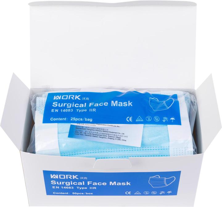 Actual product image Work Hygiene mask type IIR, 50 pieces (Type IIR, 50 x)