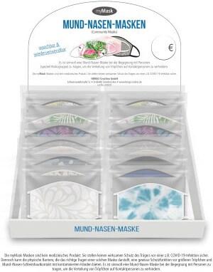 Actual product image Roost Mouth and nose mask Fantasy 9737 12 styles in display (12 x)