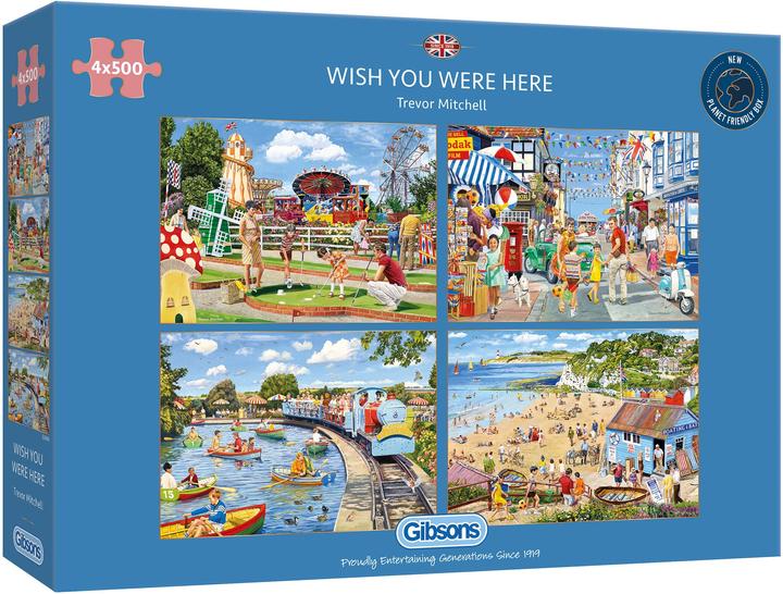 Immagine prodotto Gibsons Puzzle Wish you were here 4x500 pezzi (500 pezzi)