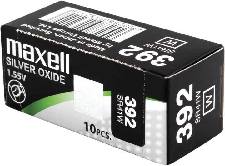 Actual product image Maxell Silver Oxide SR41W (10 pcs., LR41, 39 mAh)