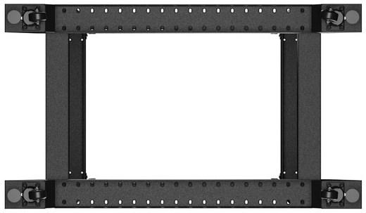 Actual product image Lanberg Open rack 22U black (22 RU, 19 inch rack)