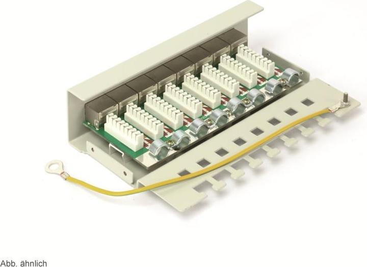 Produktbild Red4Power CAT.5e Patchpanel R4-N107G, 8-fach, grau